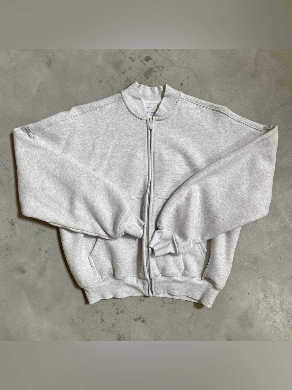 🤍 Aritzia Sweatfleece Mega Fit Cozy Fleece Zip-Up Jacket Size 1 XS/S Oversized 🤍
